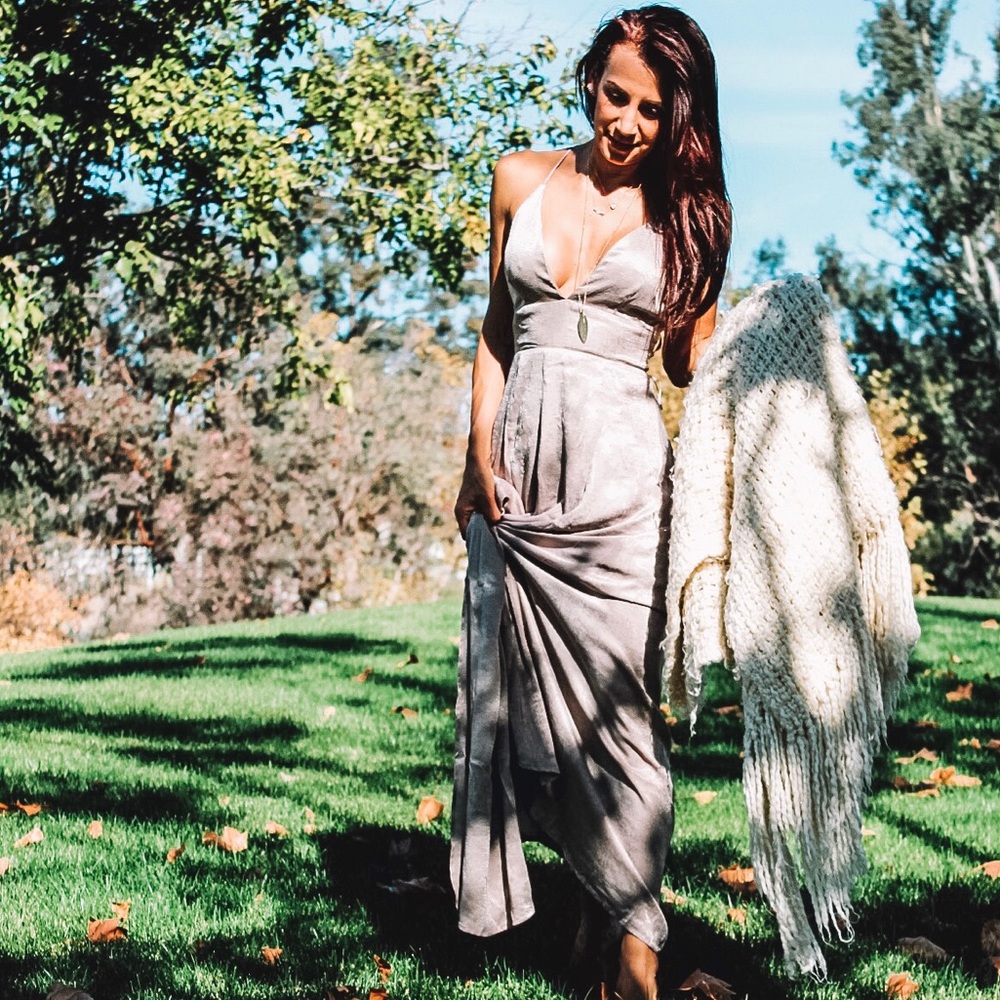 Satin Maxi Dress